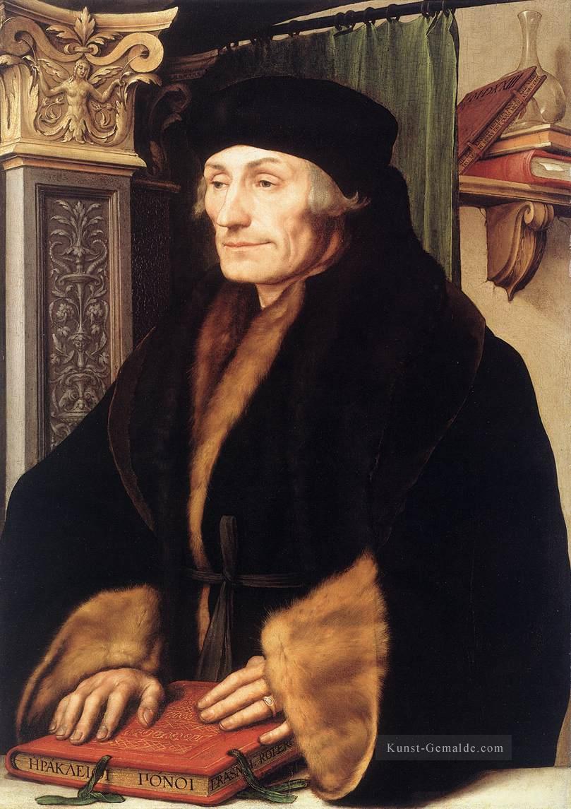 Porträt des Erasmus von Rotterdam Renaissance Hans Holbein der Jüngere Ölgemälde